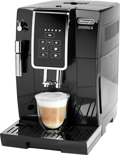 Dinamica ECAM358.15.B Kaffeevollautomat mit Long Coffee Funktion für Filterkaffee, Milchaufschäumdüse, 300g Bohnenbehälter und automatischer Reinigung in Schwarz